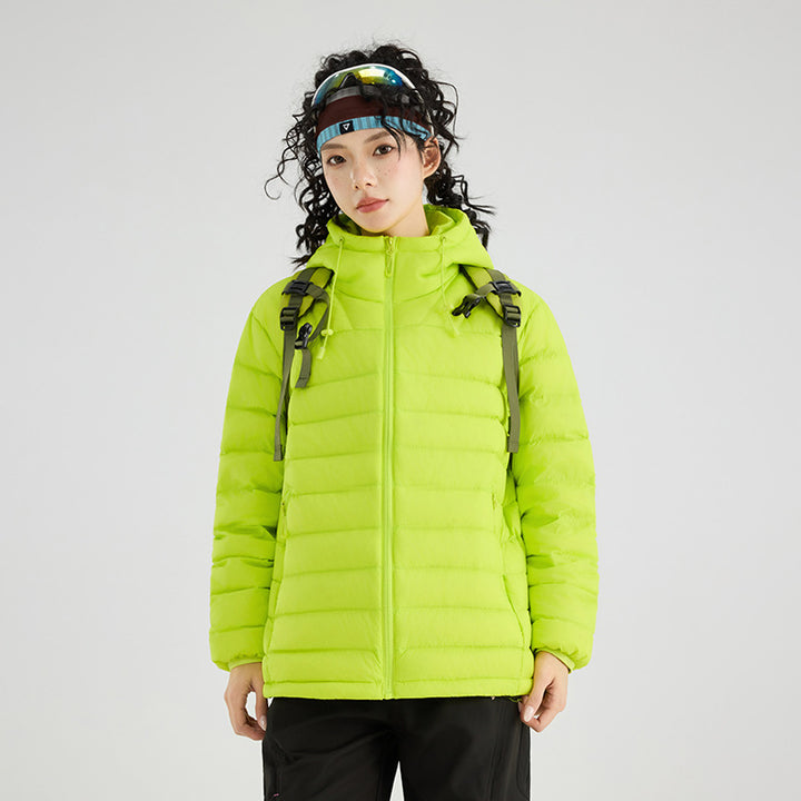 Women's ultra-light quilted thermocap jacket with horizontal stitching and zip pockets Amarae