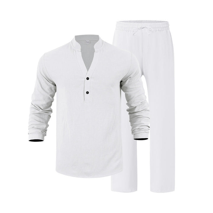Men's casual long sleeve shirt and jogging suit Chic and Style