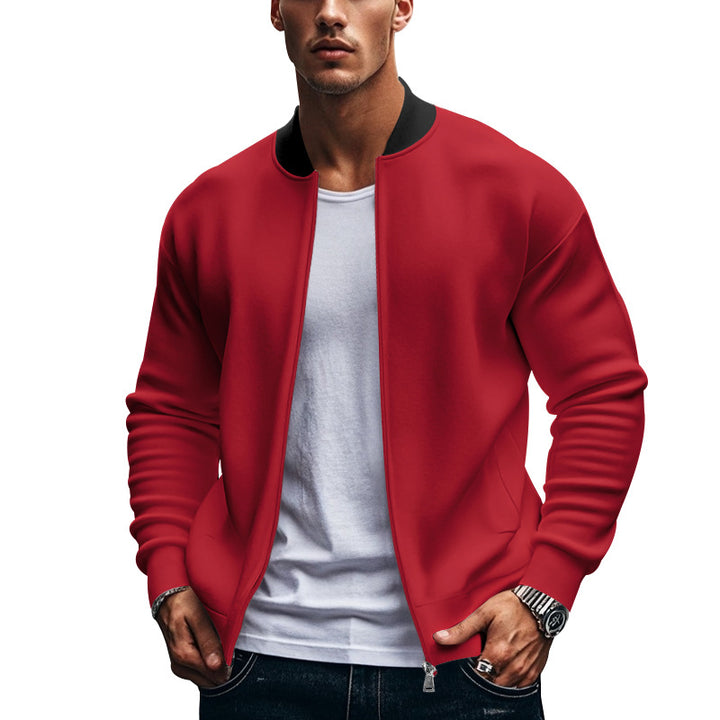 Sporty bomber jacket for men with high collar Lune London