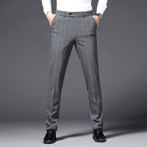 Amarae striped elegant suit pants for men