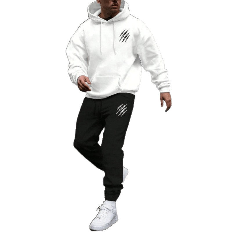 Men's hoodie tracksuit with creative graphics and comfortable fit Chic & Stil
