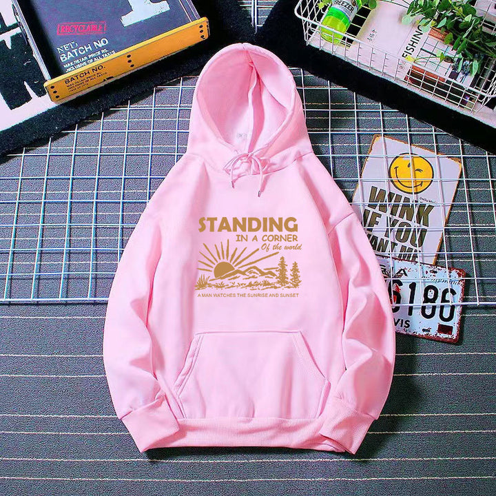 Women's hoodie with inspiring landscape design Chic & Stil