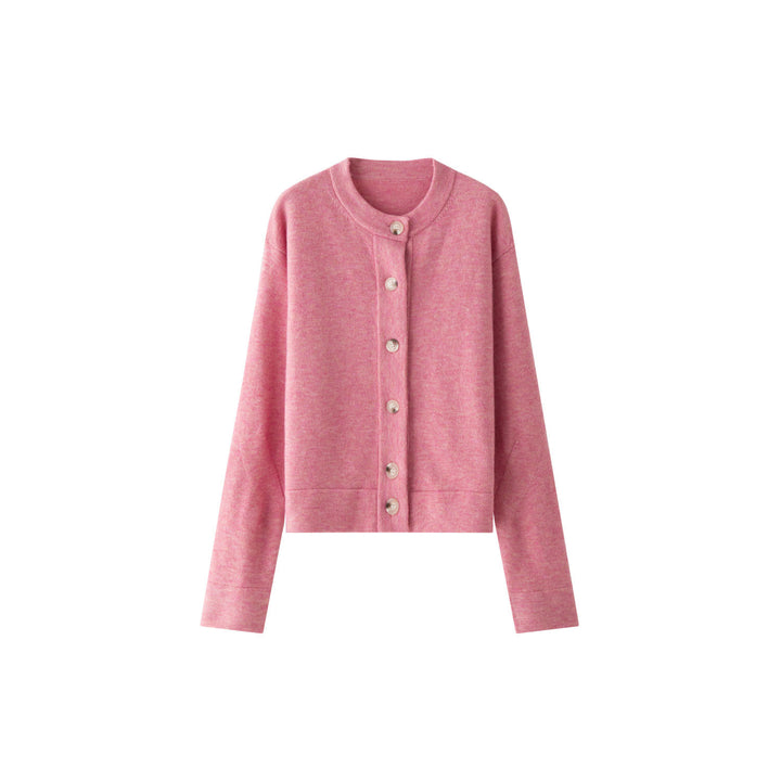 Women's Loose Fine Knit Button Cardigan with Drop Shoulder Amarae