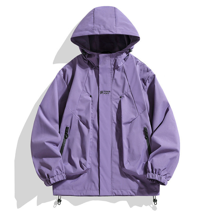 Waterproof sports jacket for men with adjustable hood Lune London