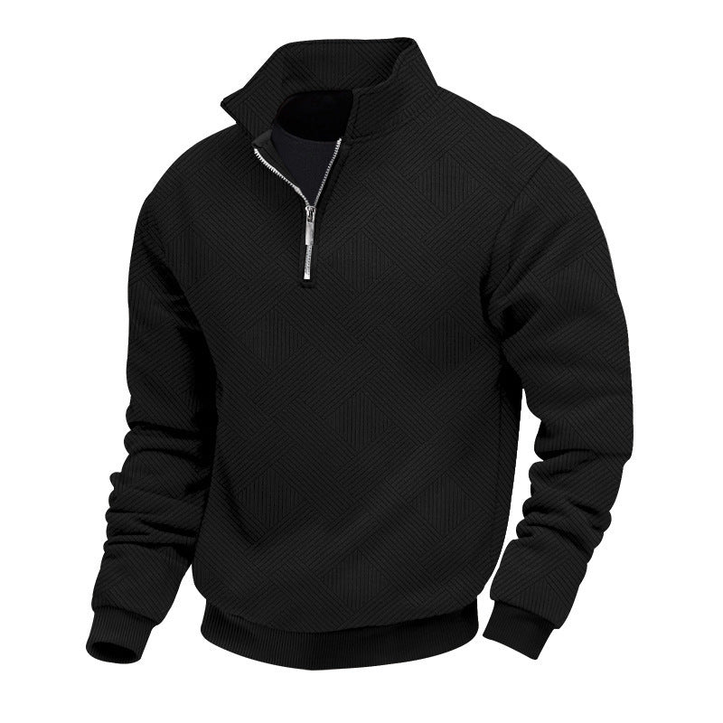 Fine knit pullover for men with high collar Lune London