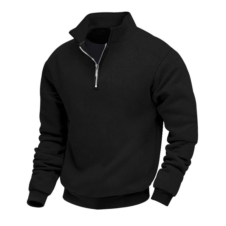Fine knit pullover for men with high collar Lune London
