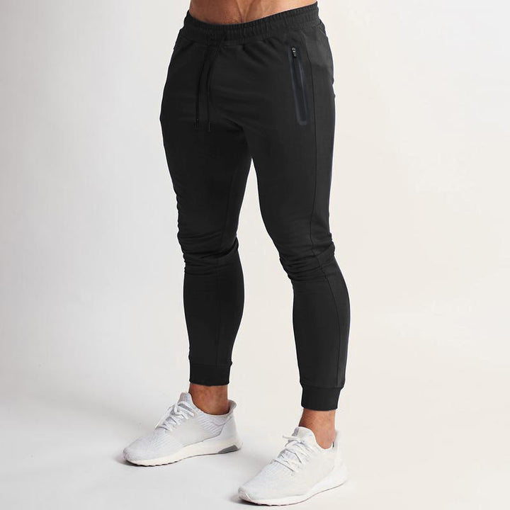 Slim-fit sports jogging pants for men with functional pockets Lune London