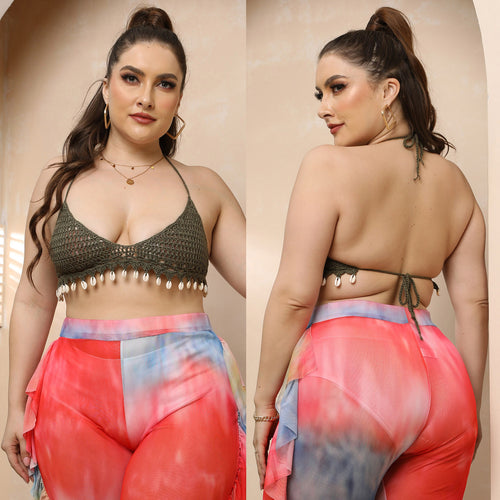 Ladies Chic Batik High Waist Pants Amarae