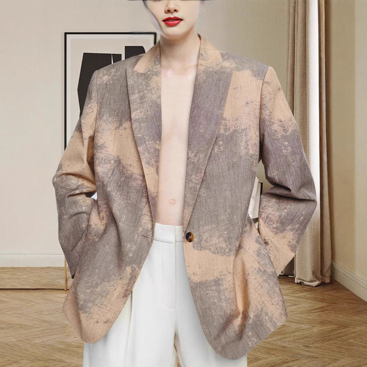 Ladies Oversized Blazer with an artistic color gradient Chic und Style