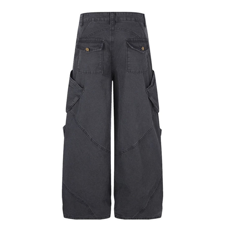 Women Wide High-Waist Cargo Culotte Pants with Multi-Pockets Amarae