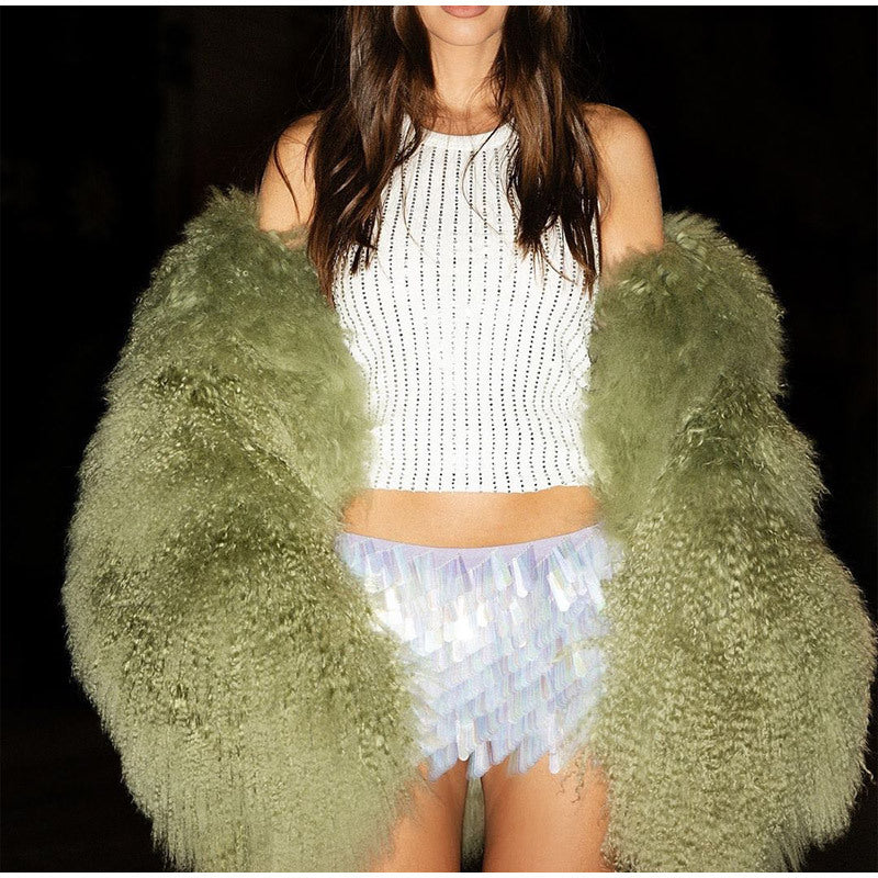 Oversized teddy coat for women with voluminous sleeves Lune London