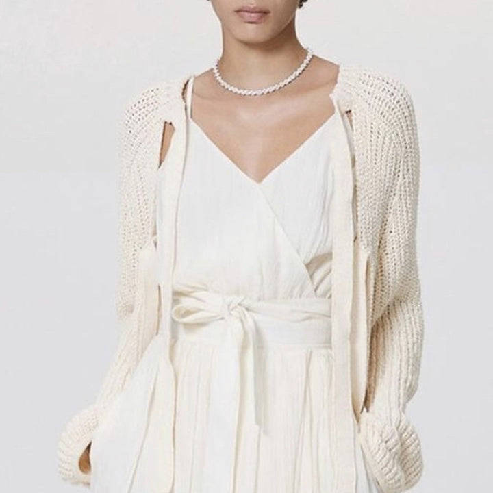 Cardigan tricoté aéré pour femmes avec coupe ouverte Chic & Stil