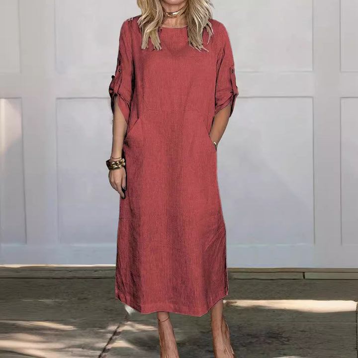 Lune London Women's Casual Maxi Dress with Pockets