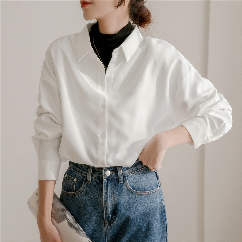 Blouse surdimensionnée pour femmes avec col élégant et coupe décontractée Chic & Stil