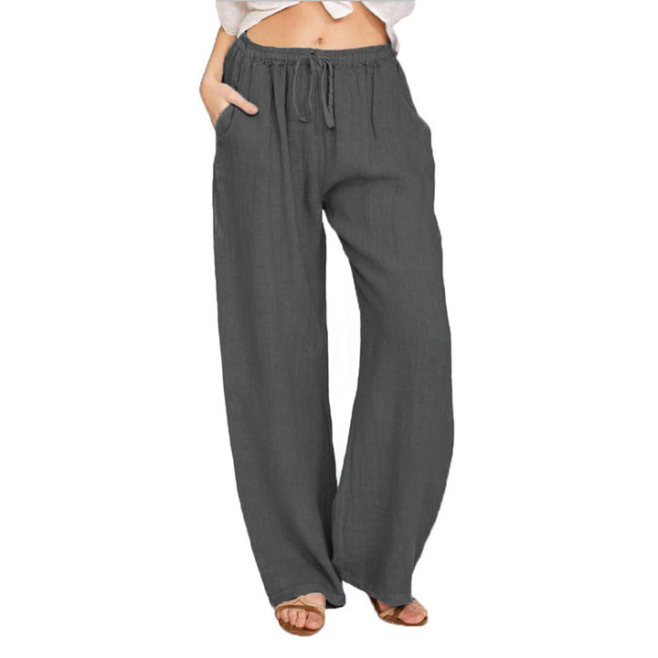 Wide linen trousers for ladies Lune London