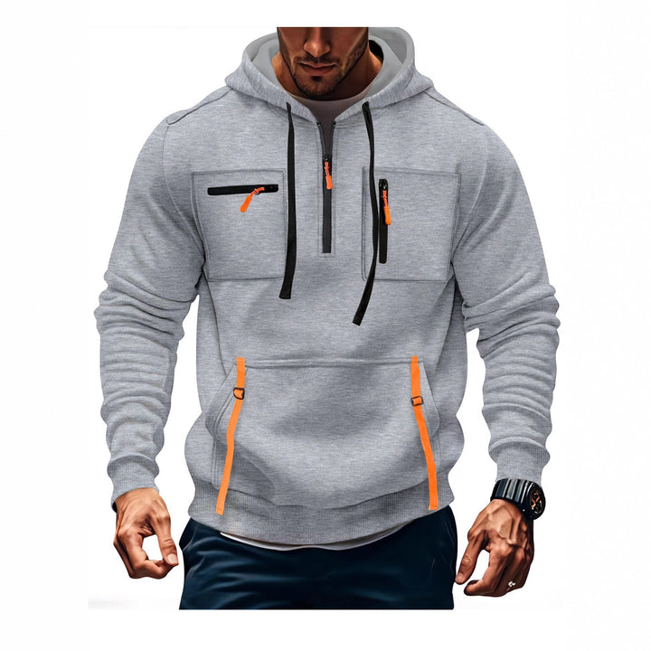 Men's hoodie with functional zip pockets and modern cut Lune London