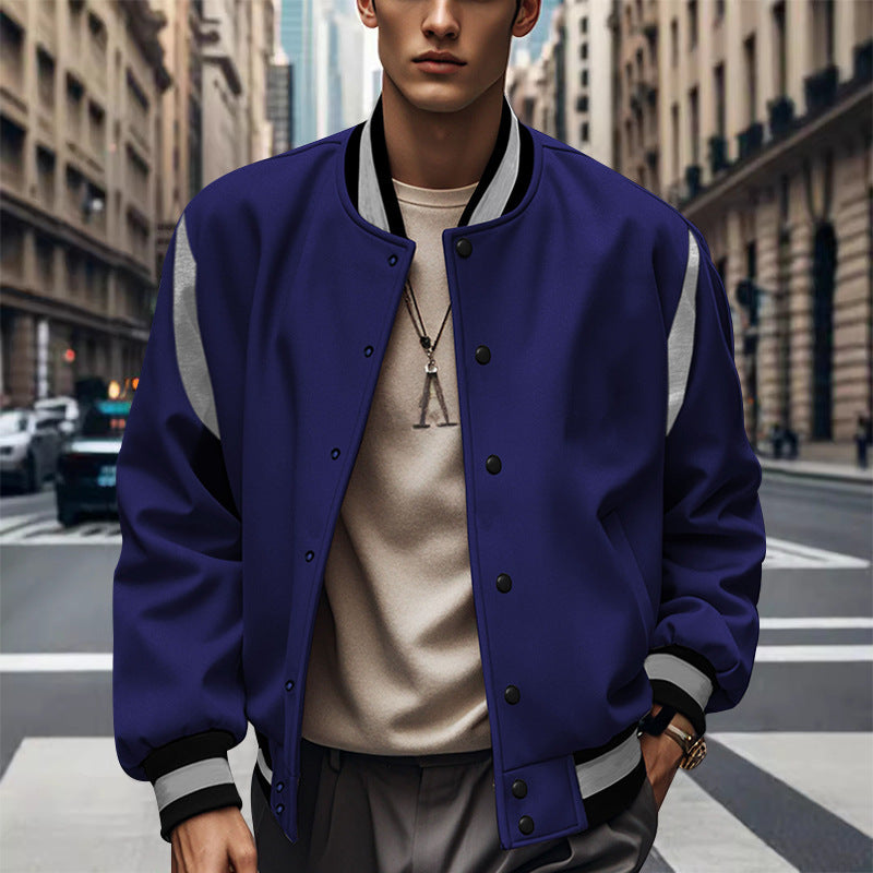 Casual college jacket for men with contrasting sleeves Lune London