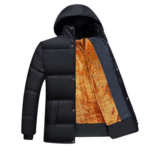 Men's winter quilted jacket with high collar and insulating lining Amarae