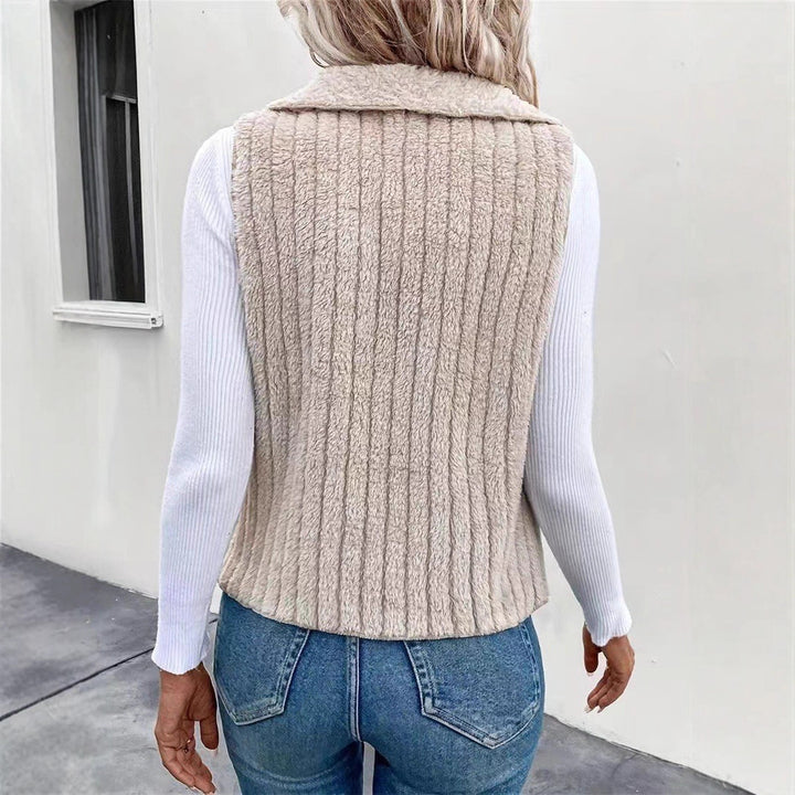 Women's open collar knit cardigan Lune London
