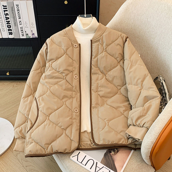 Ladies quilted jacket with zip and practical pockets Amarae