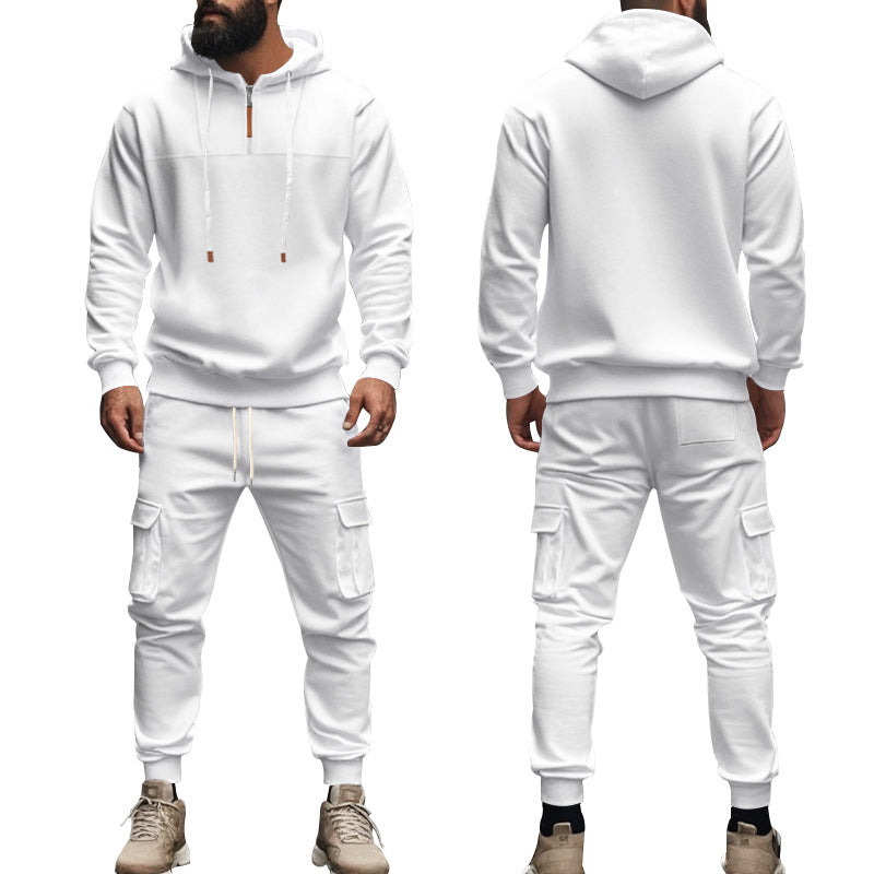 Men's sports set with high collar and practical pockets Lune London