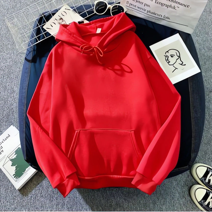 Hooded sweatshirt for women with soft lining and practical kangaroo pocket Lune London