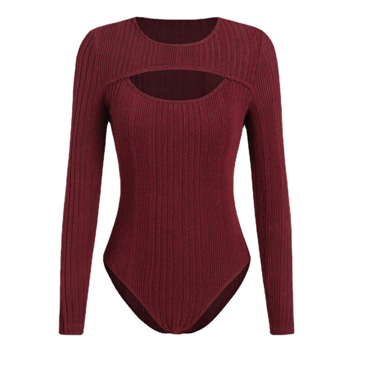 Ladies Ribbed Neck Bodysuit Lune London