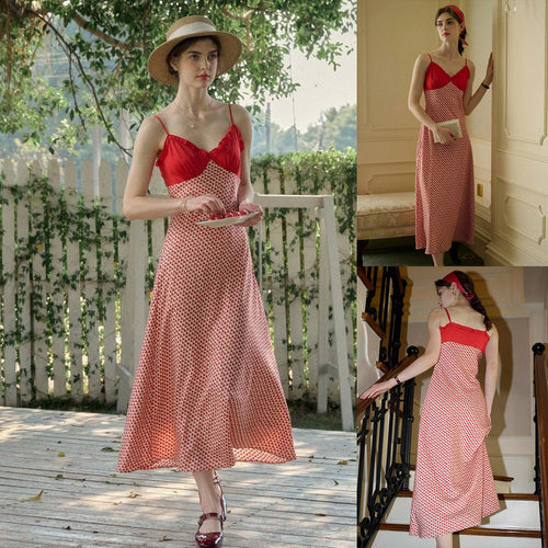 Heart printed slip dress for women Amarae