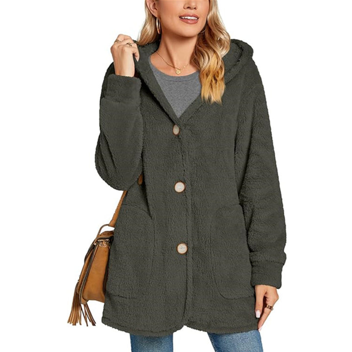 Ladies Cozy Fleece Hoodie with Pockets Lune London