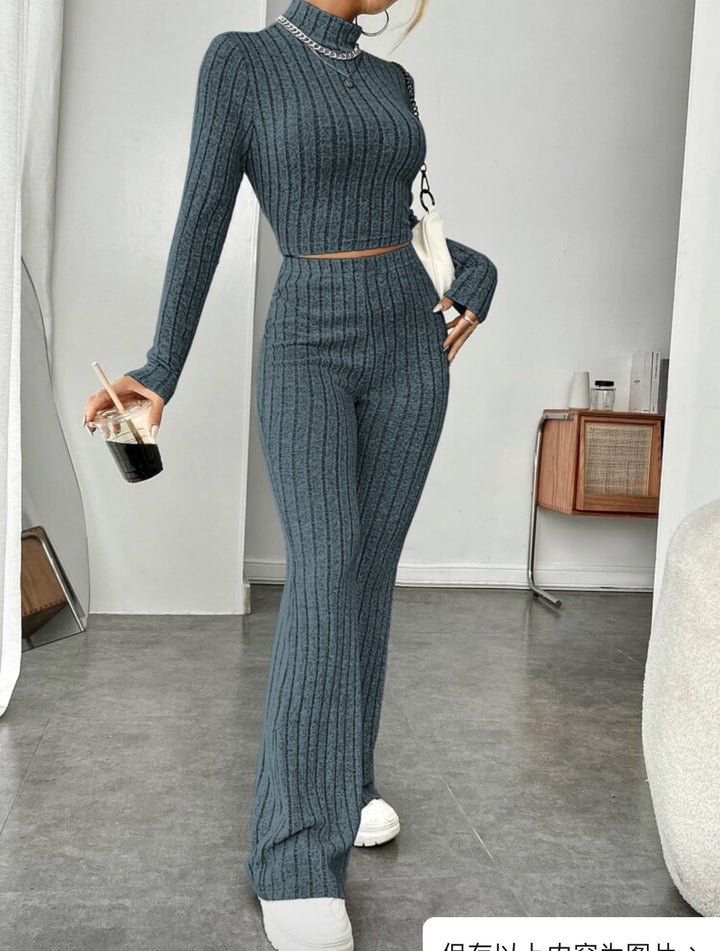 Amarae ribbed sporty loungewear set for women