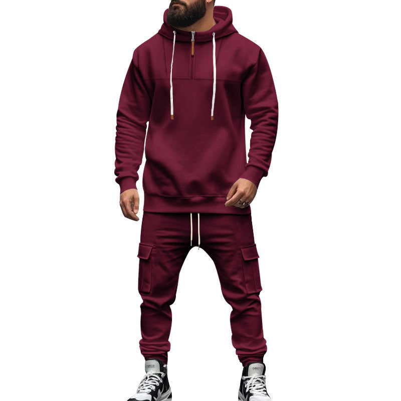 Men's Sporty Tracksuit with Modern Zipper and Practical Pockets Lune London