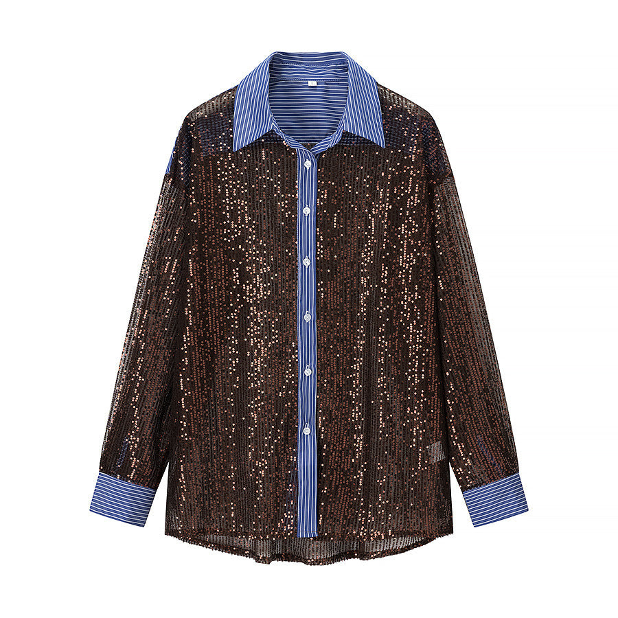 Ensemble de Pyjama Glamour pour Femmes avec Sequins Chic & Stil
