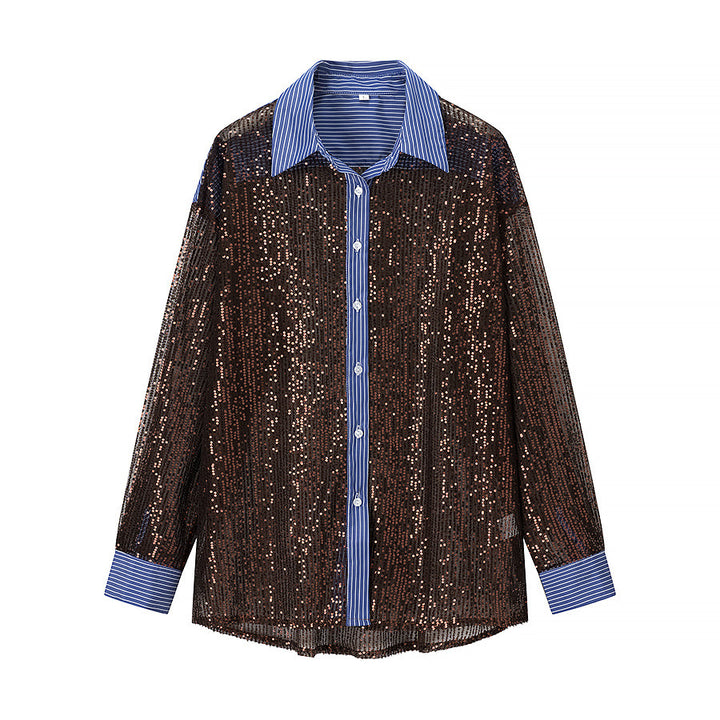 Ensemble de Pyjama Glamour pour Femmes avec Sequins Chic & Stil