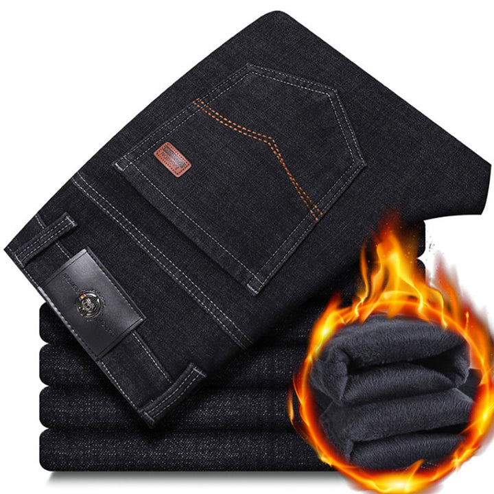 Men's jeans, warm and padded, with a classic cut Lune London