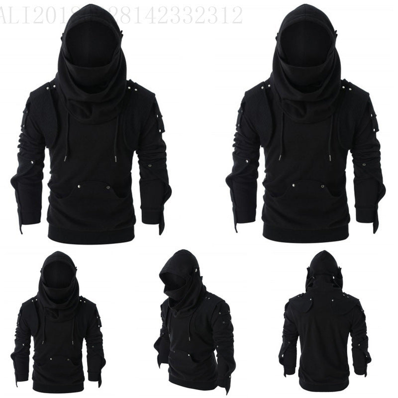 Men's Hoodie with innovative hood design and structured sleeves Lune London