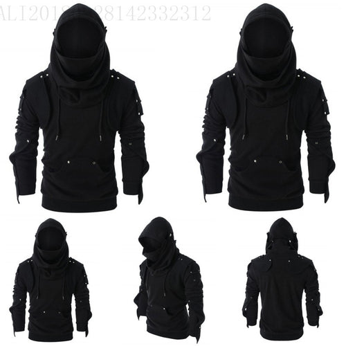 Men's Hoodie with innovative hood design and structured sleeves Amarae