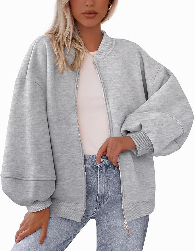 Ladies trendy oversized sweat jacket Lune London