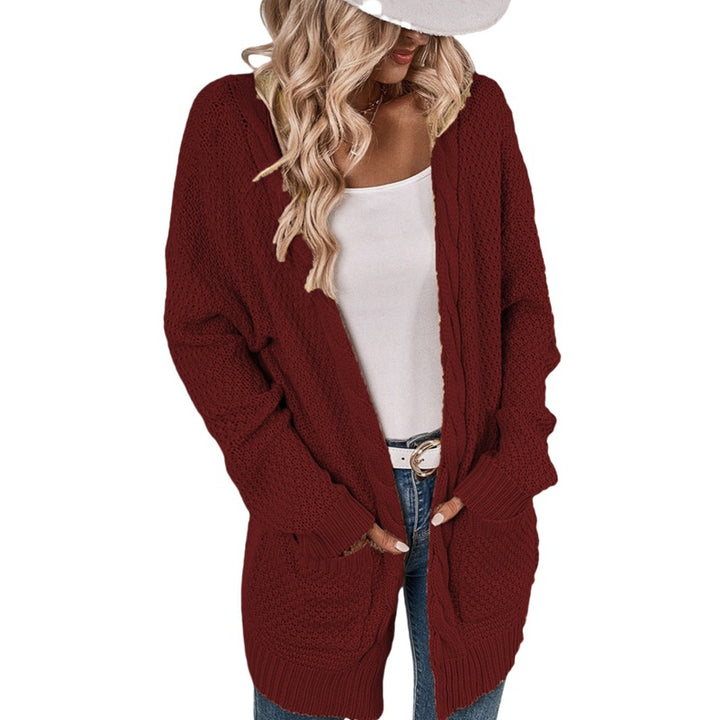 Casual cardigan for women with deep pockets and crinkled design Lune London