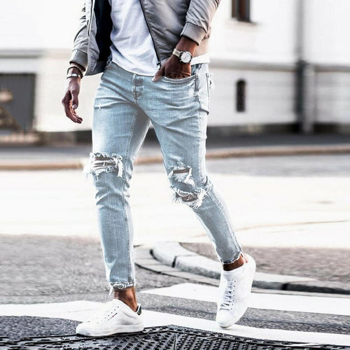 Men's Ripped Jeans In Modern Used-Look with Casual Fit Amarae