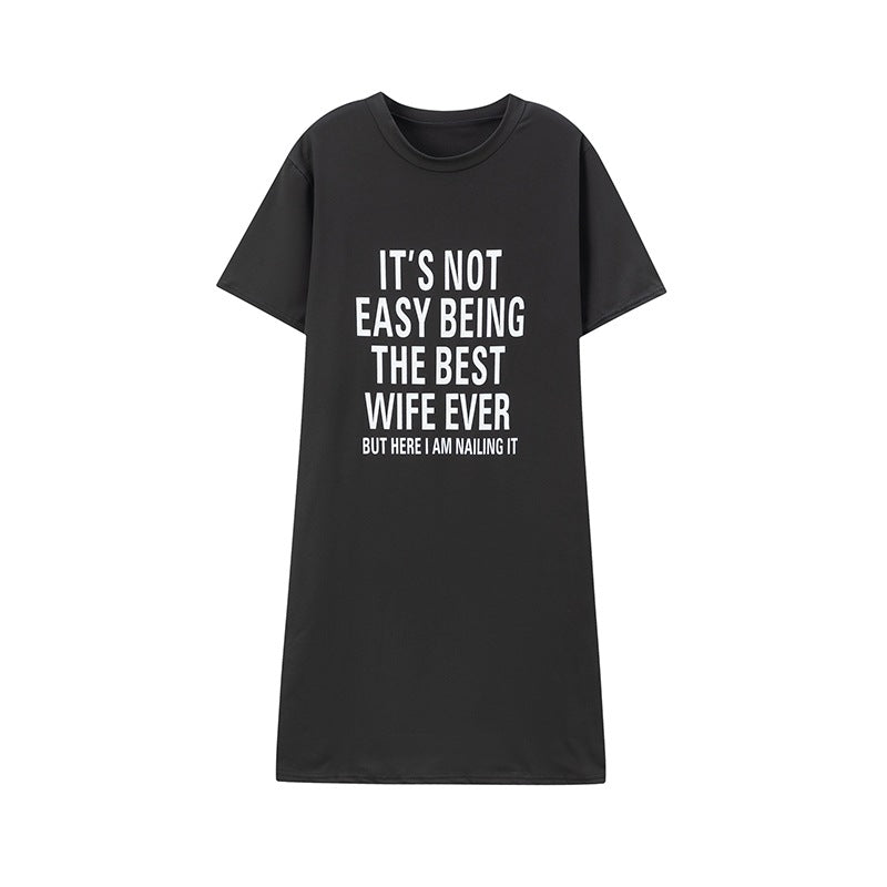 Lune London oversized graphic T-shirt dress for women