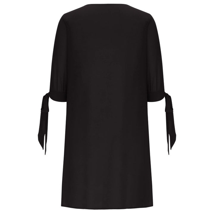 Flattering women's dress with V-neck and sequin embellishments Lune London