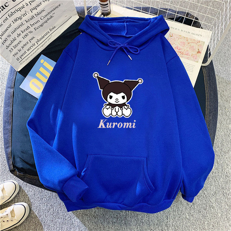 Women's hoodie with cute cow motif and high-quality fleece lining Chic & Stil