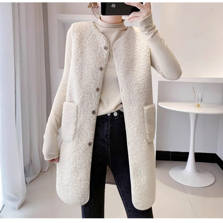 Women Long Fleece Jacket Amarae