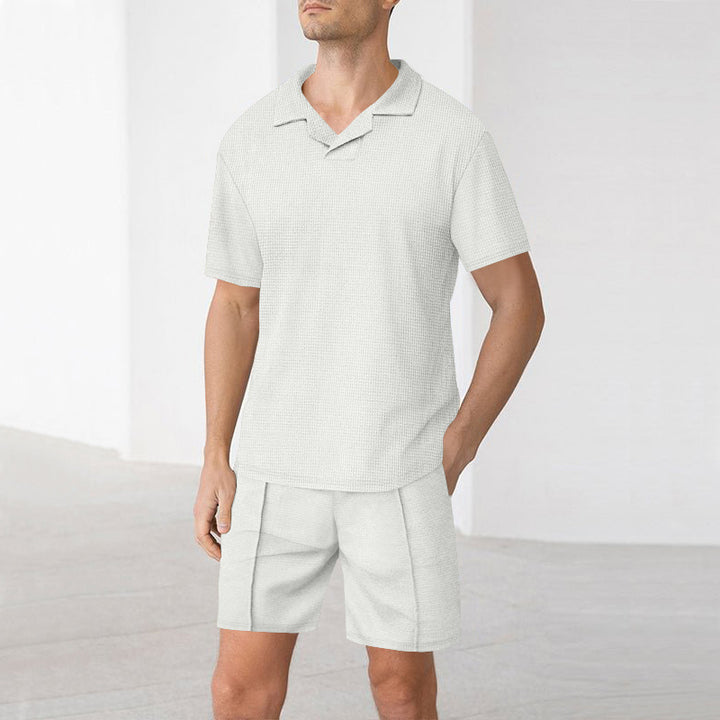 Men's lightweight short-sleeve set with structured design Lune London