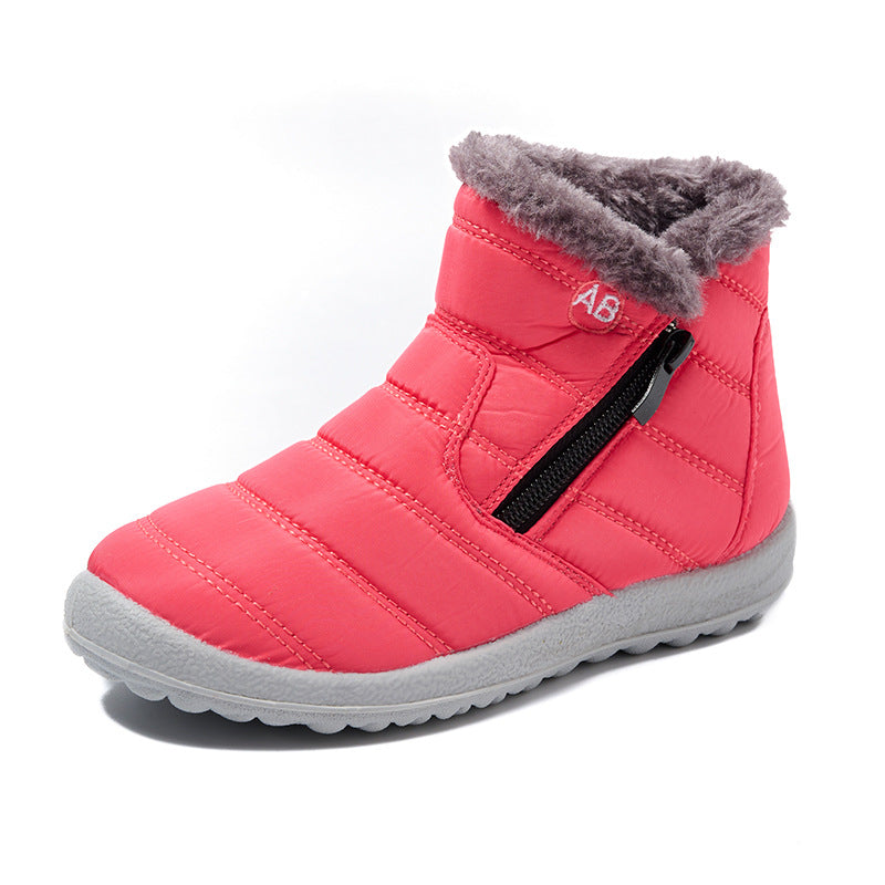 Women’s padded winter boots with side zipper Lune London