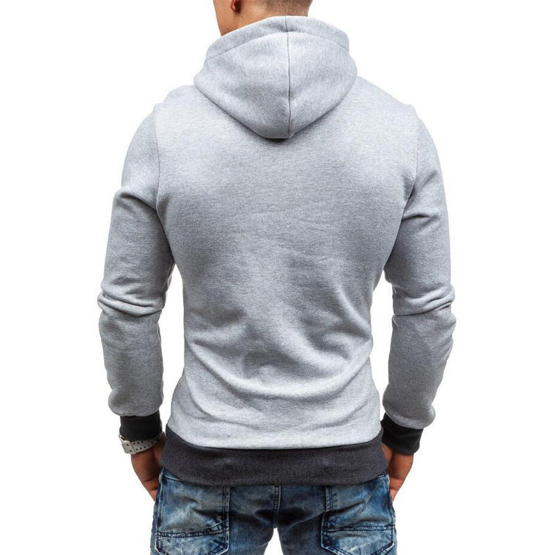 Men's stylish hoodie with side zipper and contrasting sleeves Lune London