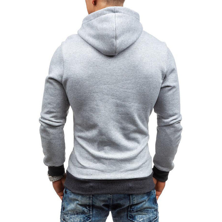 Men's stylish hoodie with side zipper and contrasting sleeves Lune London