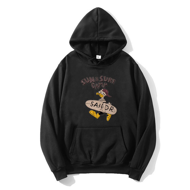 Women’s hoodie with funny surf motif Chic & Stil