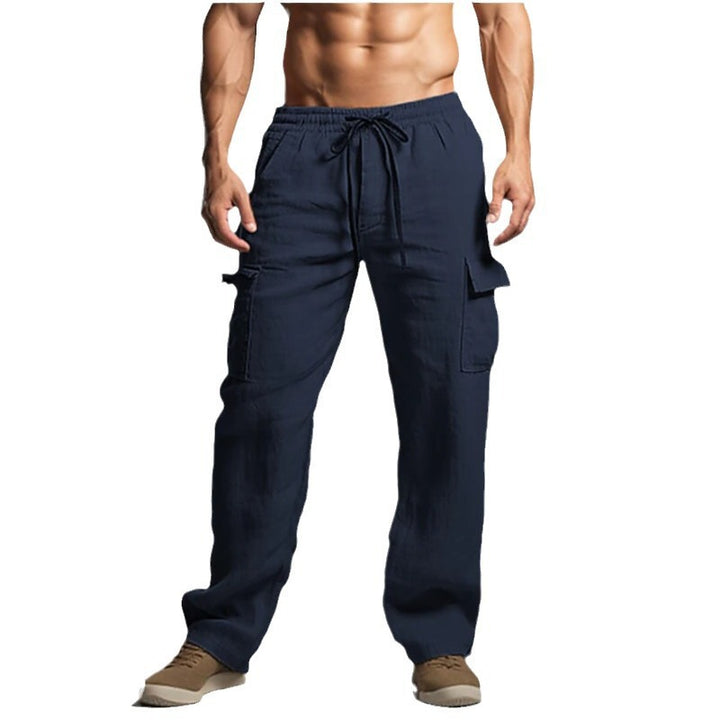 Men's cargo pants with elastic waistband and practical side pockets Lune London