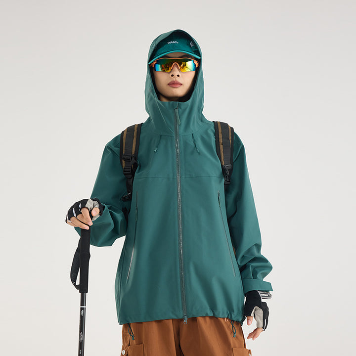 Men's Waterproof Softshell Outdoor Jacket with Adjustable Hood and Breathable Membrane Amarae